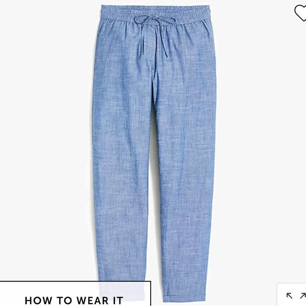 J. Crew Chambray Drawstring Pants - image 4